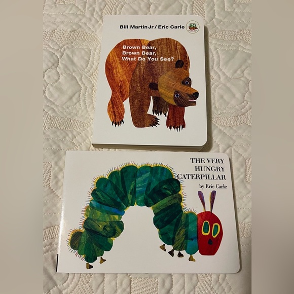 👻Eric Carle Books. Brown Bear What Do You See and The Very Hungry Caterpillar - Picture 1 of 7